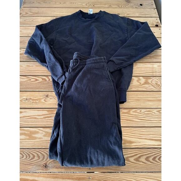 Los Angeles Apparel Heavy Sweatpants Set Size Medium Men's USA Cotton 14 Oz - Picture 1 of 15